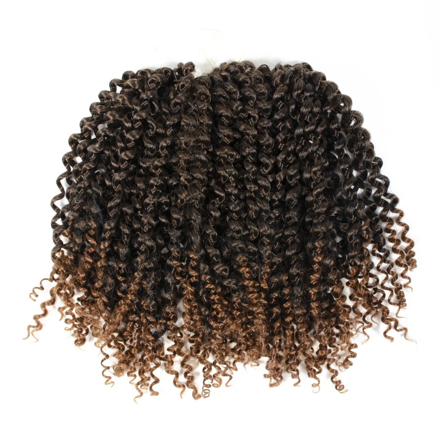 Extensiones de Cabello Afro Jerry para trenzas, rizos de ganchillo, pelo sintético africano rizado, trenza de cabello para trenzas