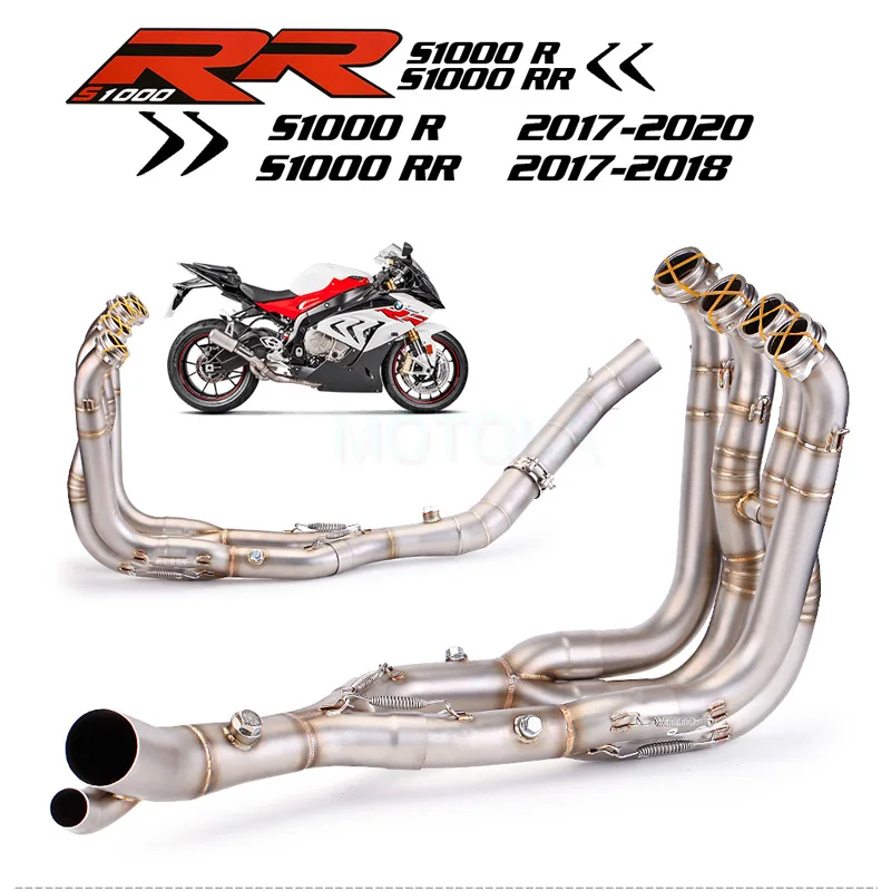 2017-2020 S1000R Motorcycle Exhaust Front Orignal Full System S1000RR Slip-on Moto Manifold Silencer Muffler Header Collector