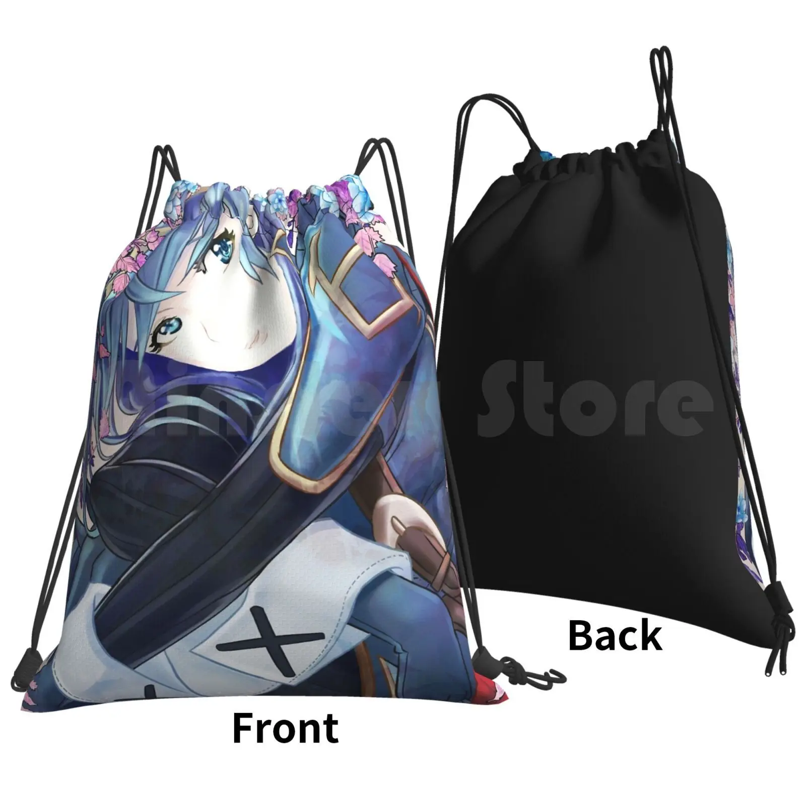 Lucina Backpack Drawstring Bag Riding Climbing Gym Bag Lucina Fire Emblem Awakening Fire Emblem Awakening Video