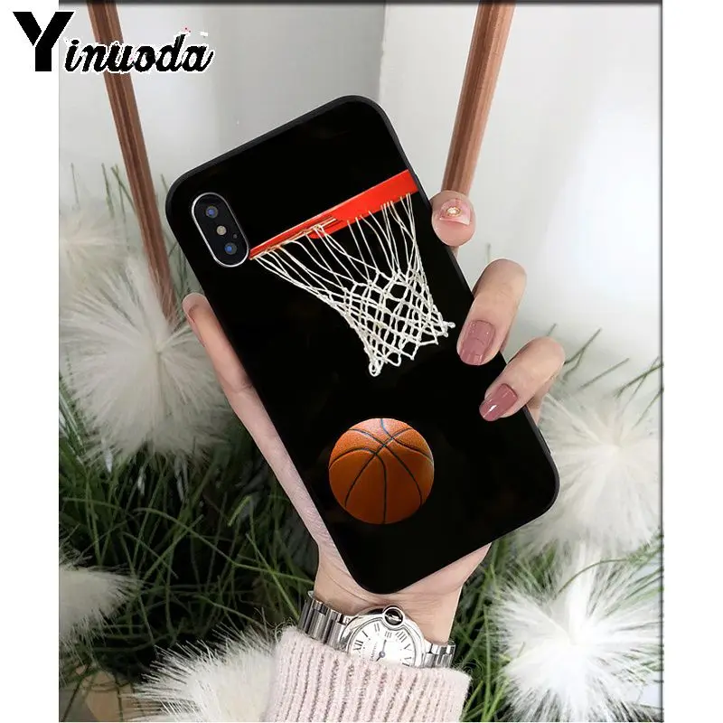 Yinuoda Basketball basket TPU Soft High Quality Phone Case for Apple iPhone 8 7 6 6S Plus X XS MAX 5 5S SE XR 11 11pro max Cover