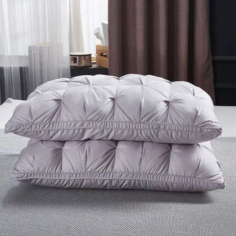 100% cotton polyester fiber pillow soft and comfortable sleep bedding pillow pillow core hotel neck pillow pillow core quilt cov