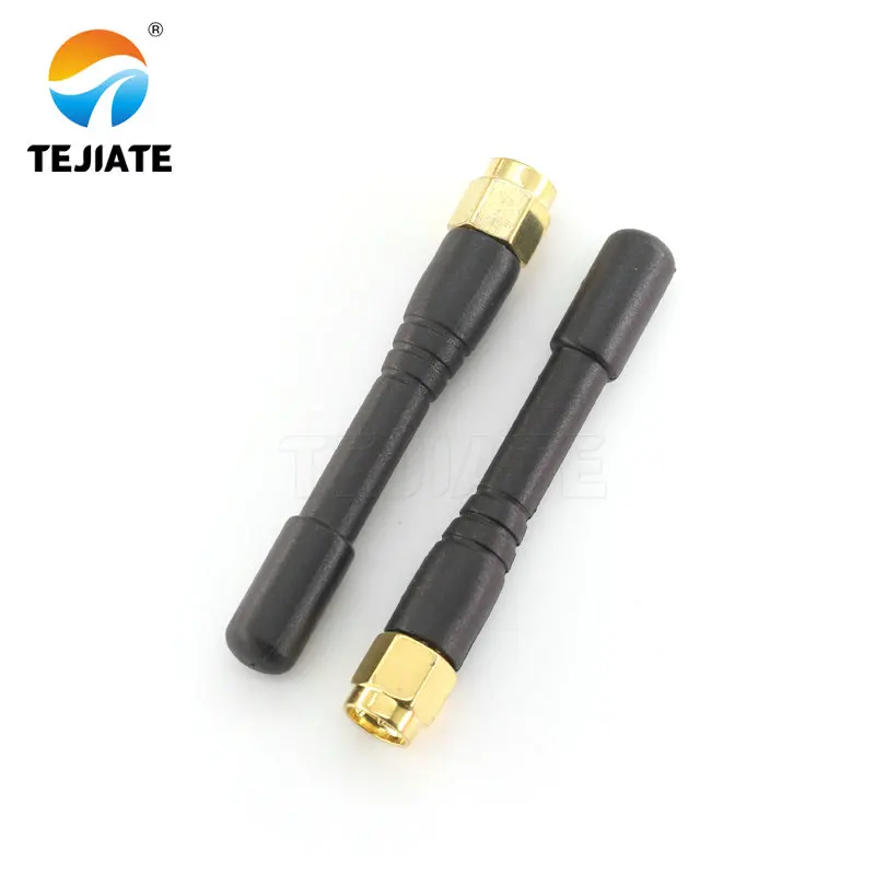 5PCS GPRS/GSM SMA 6/8/10/10.5/11CM Glue Antenna Straight/Bent Header Inner Pin/Hole Four Frequency High Gain Kit Black