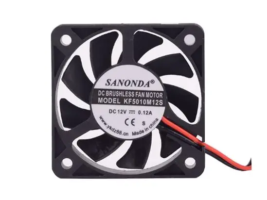 

SANONDA KF5010M12S DC 12V 0.12A 50x50x10mm 2-Wire Server Cooling Fan