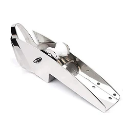 ISURE-Rodillo de ancla de barco de acero inoxidable 316, accesorio con bisagras de autolanzamiento, 585mm/892mm