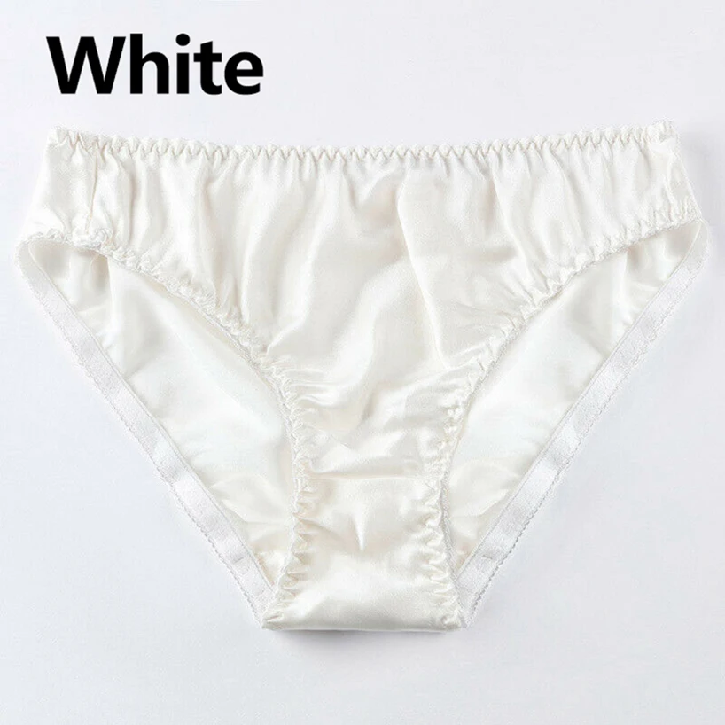 Sexy Real Silk Women\'s Underwear Seamless Panties Female Briefs Ladies Comfortable Lingerie Mid Waist Undershorts 2022 Summer