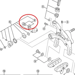Shimano Road Bike Caliper Brake Cable Fixing Bolt & Plate Y8LA98020 Y8BT98010