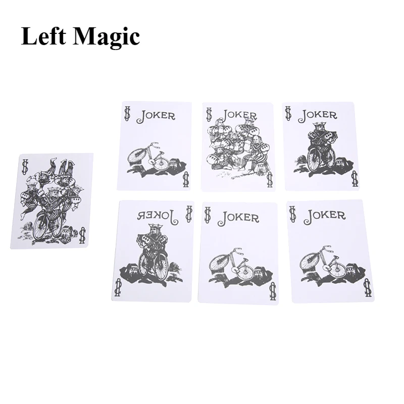 The King\'S Joke Magic Tricks King Vanish Card Magic Props Close Up  Street Magic Props  Illusions Gimmick Prop Mentalism