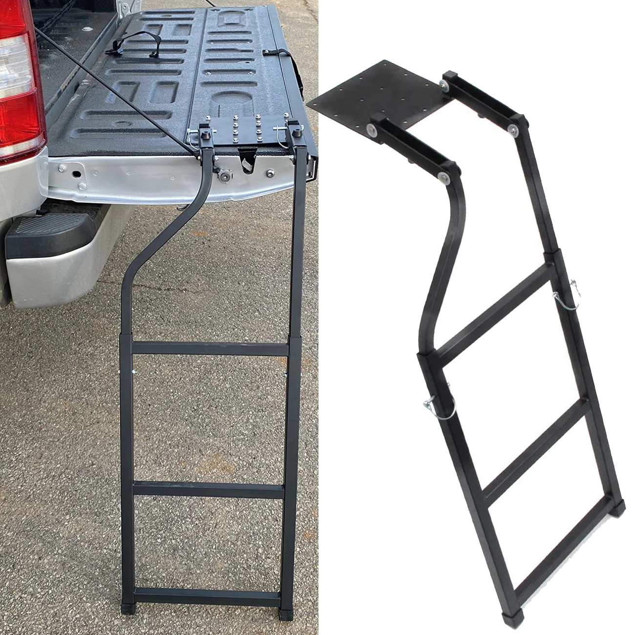 Pickup Tailgate Step Truck Ladder Car Rear Door Extension Foldable Step Ladder Universal Accessories