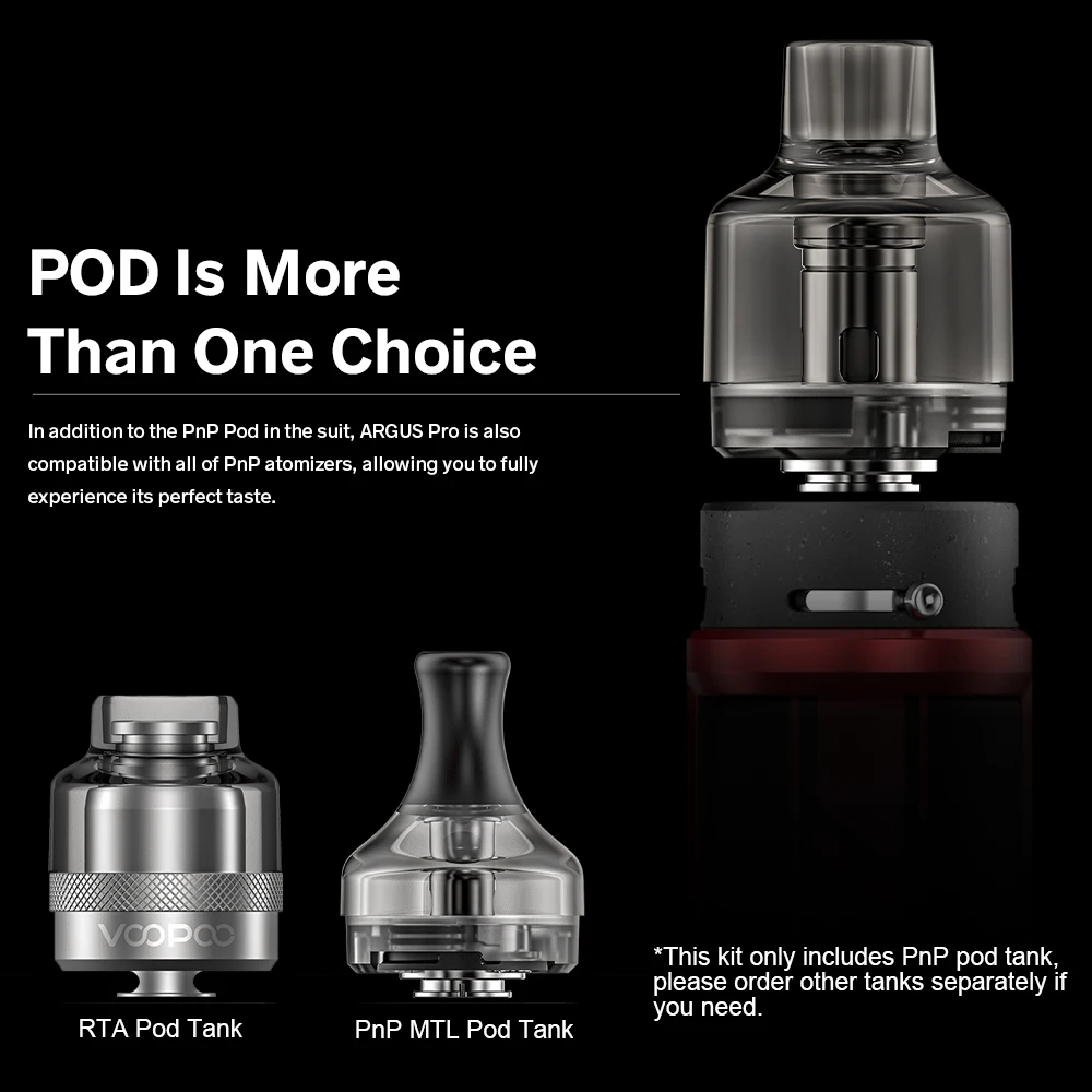 VOOPOO Argus Pro /Argus X Pod Mod Kit 80 Вт 4,5 мл PnP Pod Tank 3000 мАч батарея/без 18650 батарея Mod Vape Kit электронная сигарета