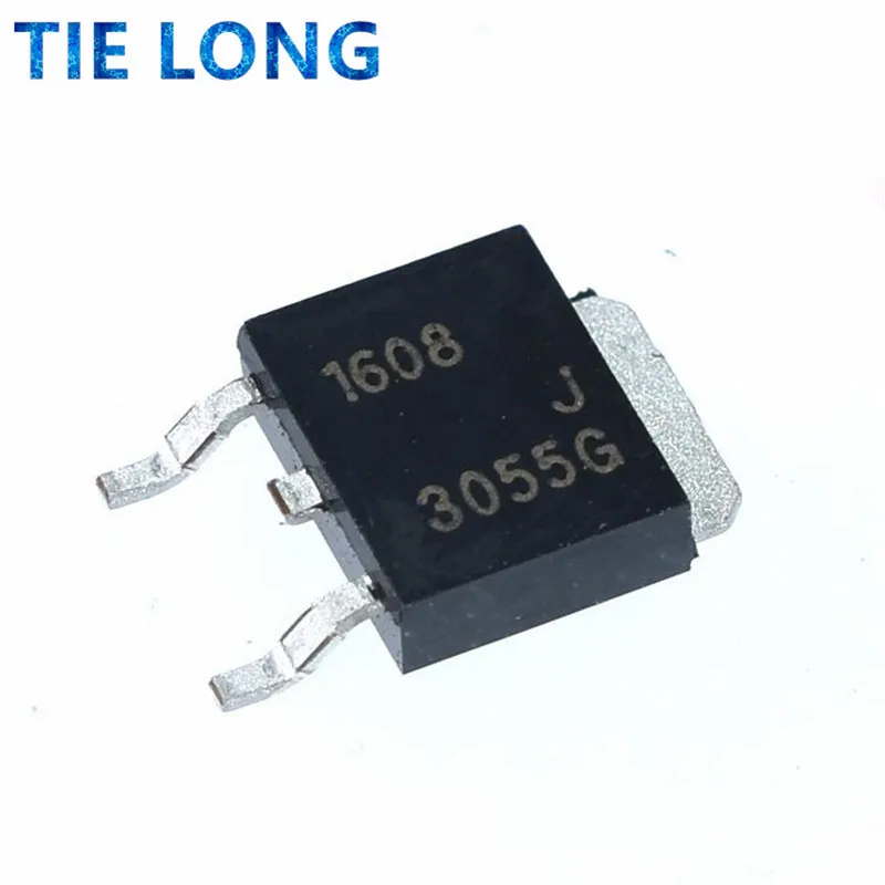 Lot de 10 transistors cms d'origine, MJD3055, TO-252