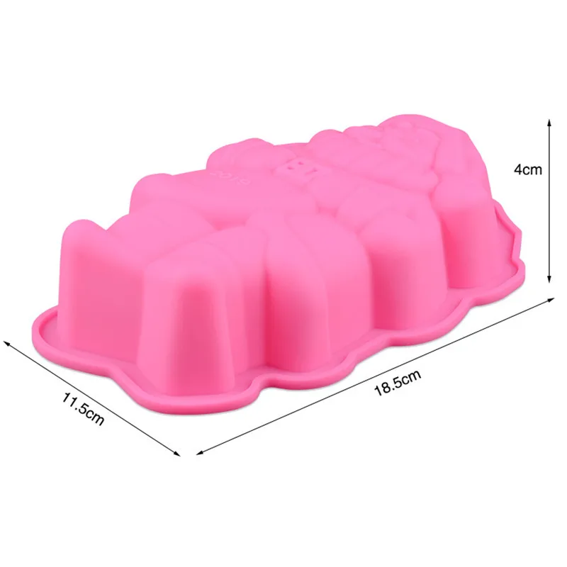 Santa Claus Shaped Silicone Cake Mold Handmake DIY Bread Mould Silicone Moulds For Cake Tools Merry Christmas Decoration