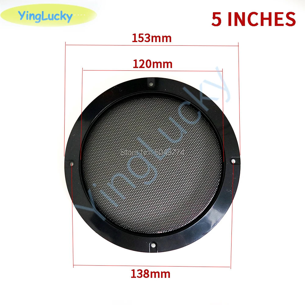 yinglucky 2pcs 5 inch Audio Speaker Cover Round Speakers Protective Cover Mesh Net Grille For Loudspeaker DIY Assembly arcade