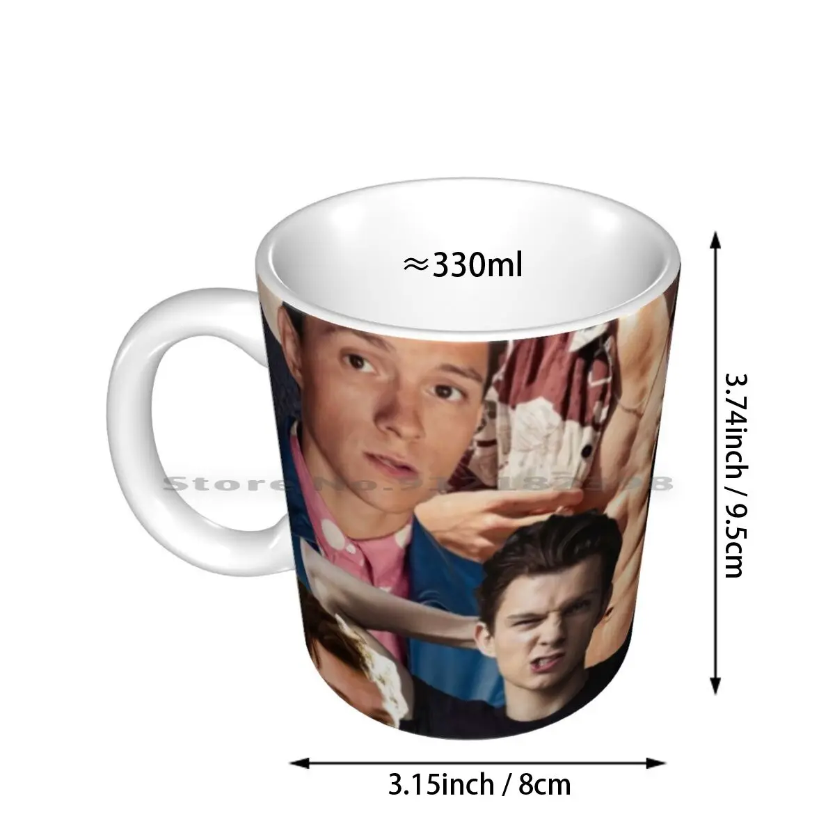 Tom Holland Collage Ceramic Mugs Coffee Cups Milk Tea Mug Tom Holland Peter Parker Infinity War British Boy Movie Star Avenger