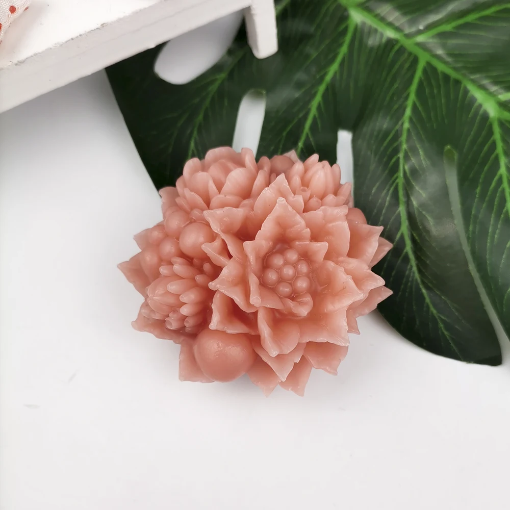 3D Flowers Shape Silicone Mold Cake Chocolate Candle Soap Mould DIY Aromatherarpy Household Decoration Craft Tools