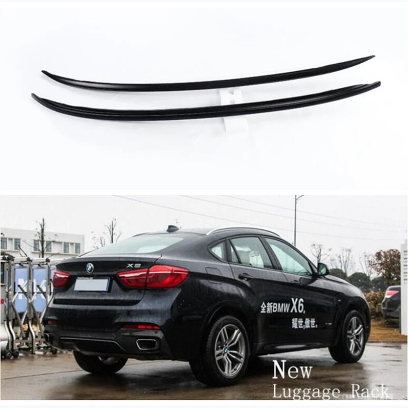 Roof Rack For BMW X6 F16 2015 2016 17 2018 2019 Luggage Racks Carrier Bars Cross Top Bar Rail Boxes High Quality Aluminum Alloy