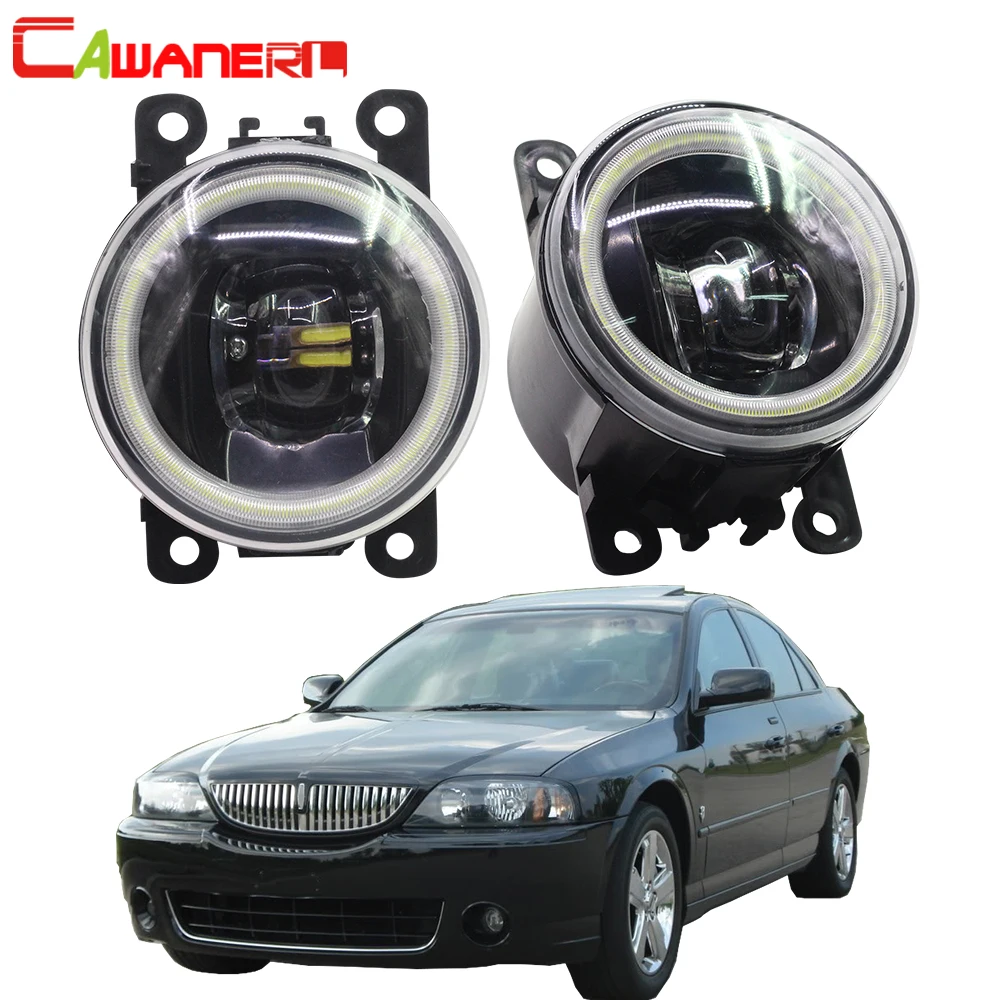 

Cawanerl для Lincoln v-образной КРЕПЕЖНОЙ ПЛАСТИНОЙ LS 2005 2006 автомобильные аксессуары 4000LM светодиодный лампы H11 туман светильник глаза ангела дневного светильник DRL 12V 2 шт.