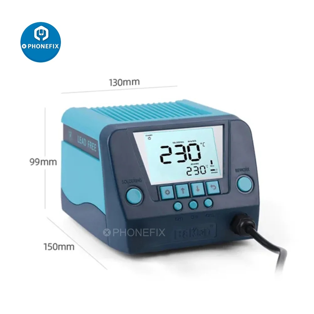 Bakon Bk880 Hot Air Rework Station Lead-Free Desoldering Station Constant Temperature Adjustable Hot Air Gun Soldering Station