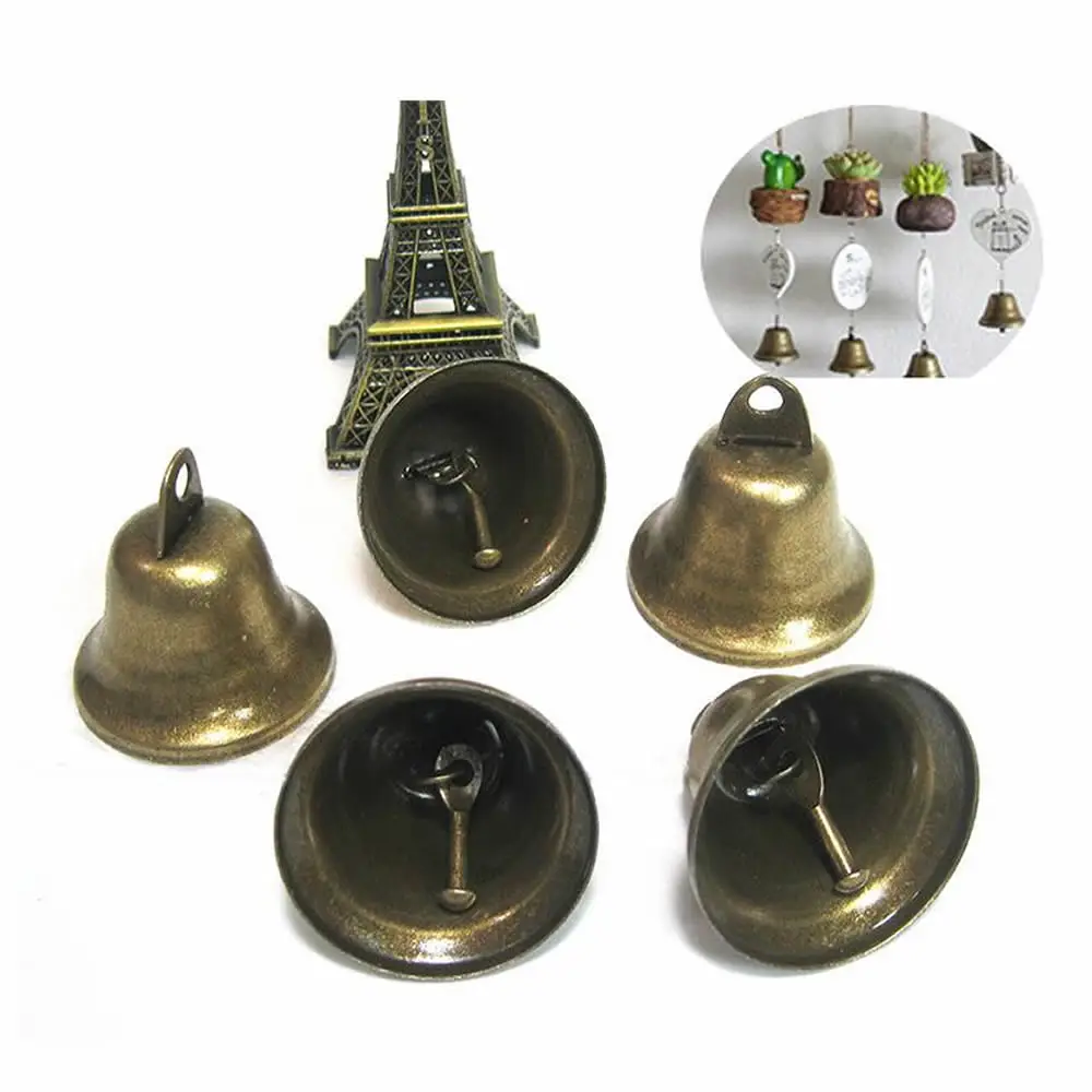 10 Pieces 38mm Bronze Bell-shaped Bell Aluminum Bells Diy Crafts Accessories Christmas Gingle Bell Wedding Party Decoration