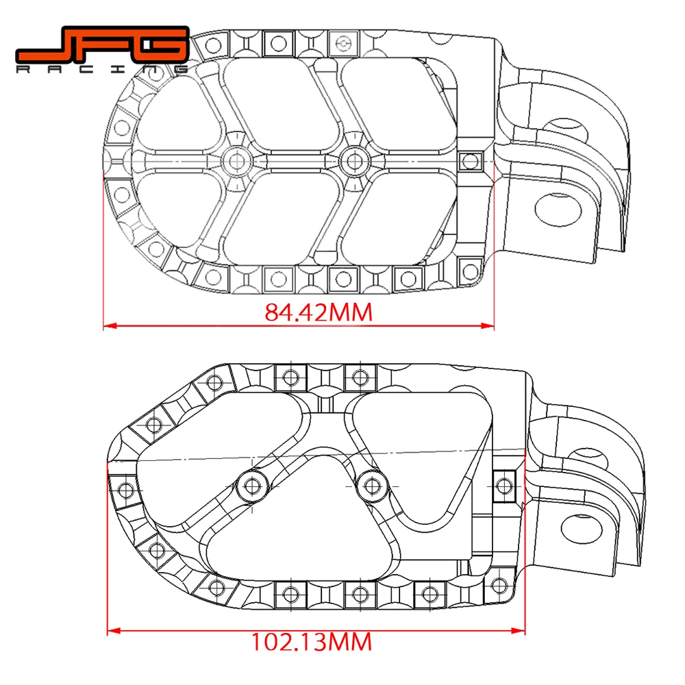 Motorcycle Foot Pegs Rests Pedals Footrest Footpeg Brake Step For Husqvarna TE TX TC FC FX FE 125 150 250 350 450 501 2017-2022