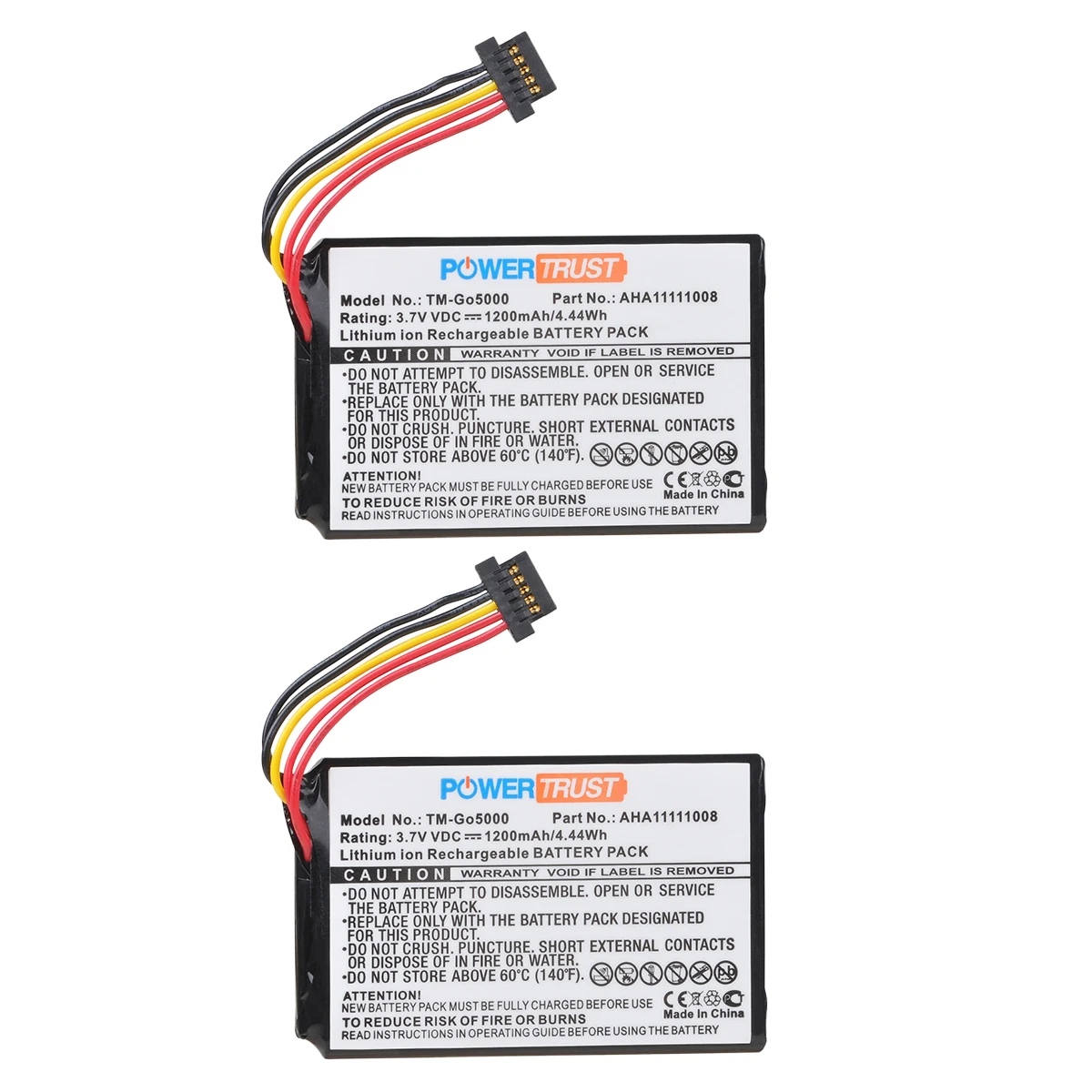 Аккумулятор PowerTrust AHA11111008 для Tomtom Go5000 Go5100 GO6100 4FL60 4FL50 Go 6000 Pro 5250 PRO Truck 5250