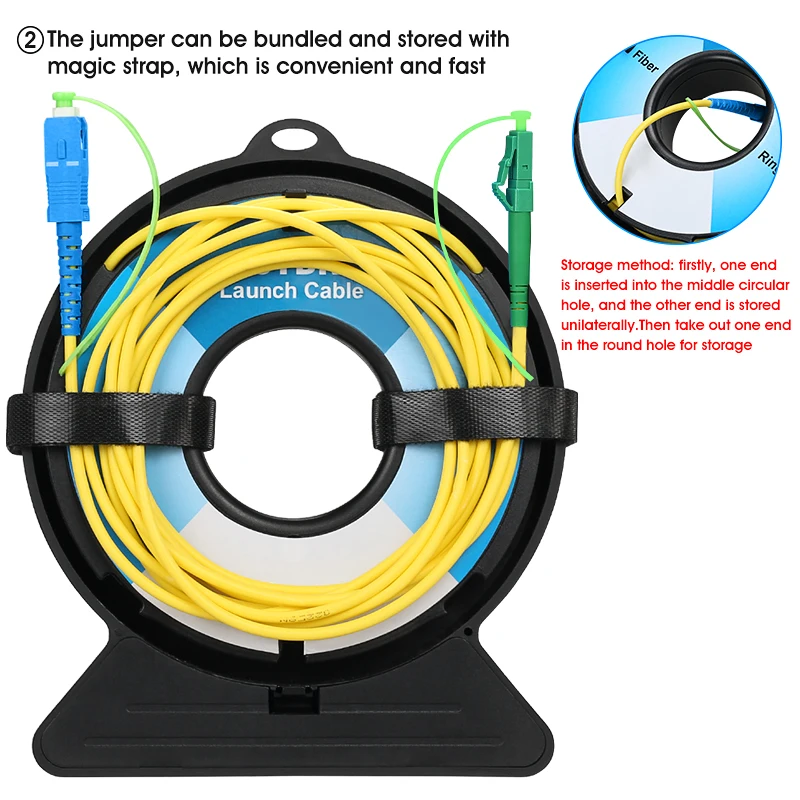 1000M Single Mode SC/FC/ST/LC(UPC/APC) OTDR Launch Cable AUA-2 OTDR Test Extension Cord OTDR Dead Zone Eliminator Fiber Ring 1KM