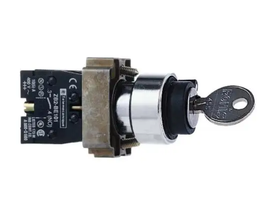 

XB2BG65 XB2BG65C = ZB2BZ105C + ZB2BG6C XB2BG with key selector switch Circular key switch | 22mm | two self - complex | 1NO+1NC