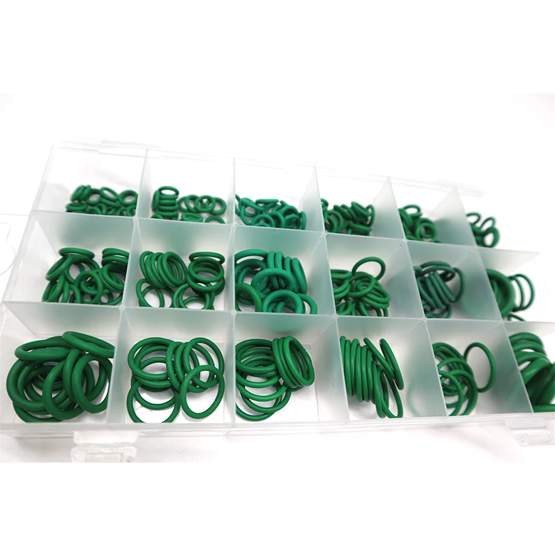 270pcs/box Silicone Rubber Sheet Ring Repair Tools Refrigerator Seal Strip Gasket Washer 18 Different Size O-Ring Steal Kit