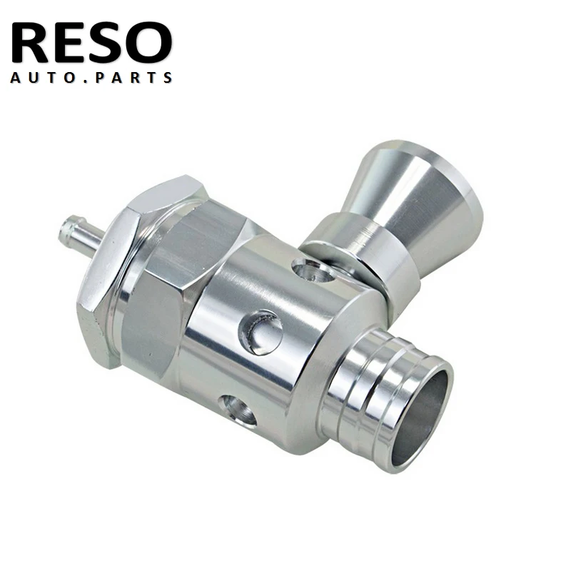 RESO - Silver Universal Car Automobile Diesel Turbo Bov Dump Blow Off Valve Whistler 25mm Adjustable