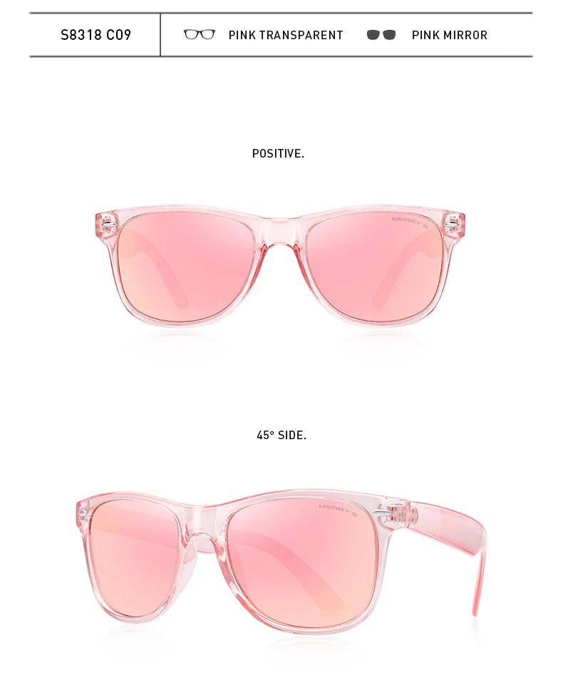 MERRYS DESIGN Men Polarized Sunglasses For Women Classic Retro Rivet Sunglasses For Driving Fishing Outdoor Shades S8318