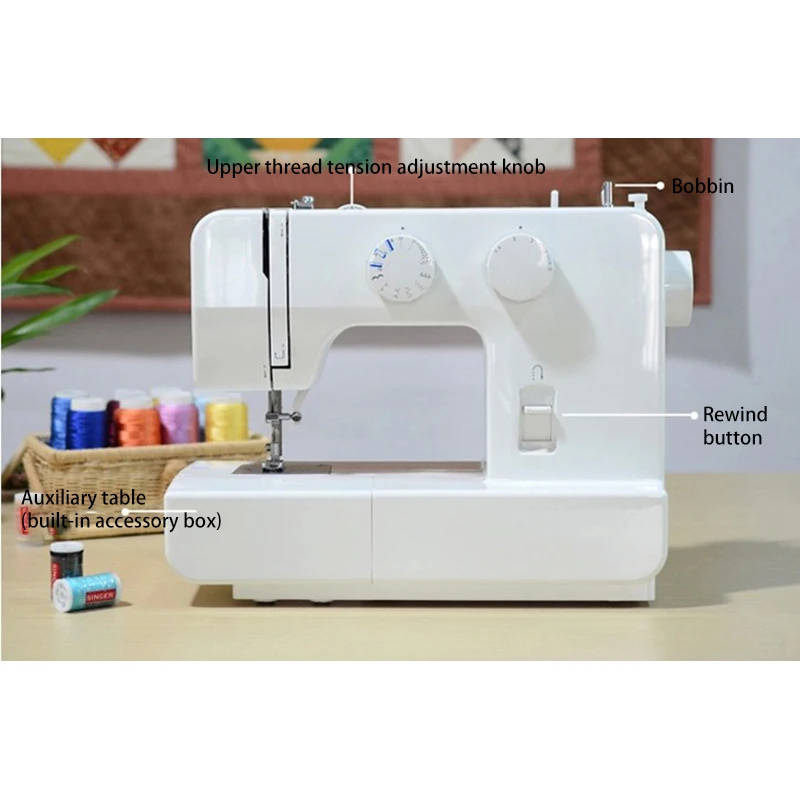 Sewing Machine 1409 Household Desktop Sewing Machine Multifunctional Sewing Machine Table Electric Sewing Machine With Overlock