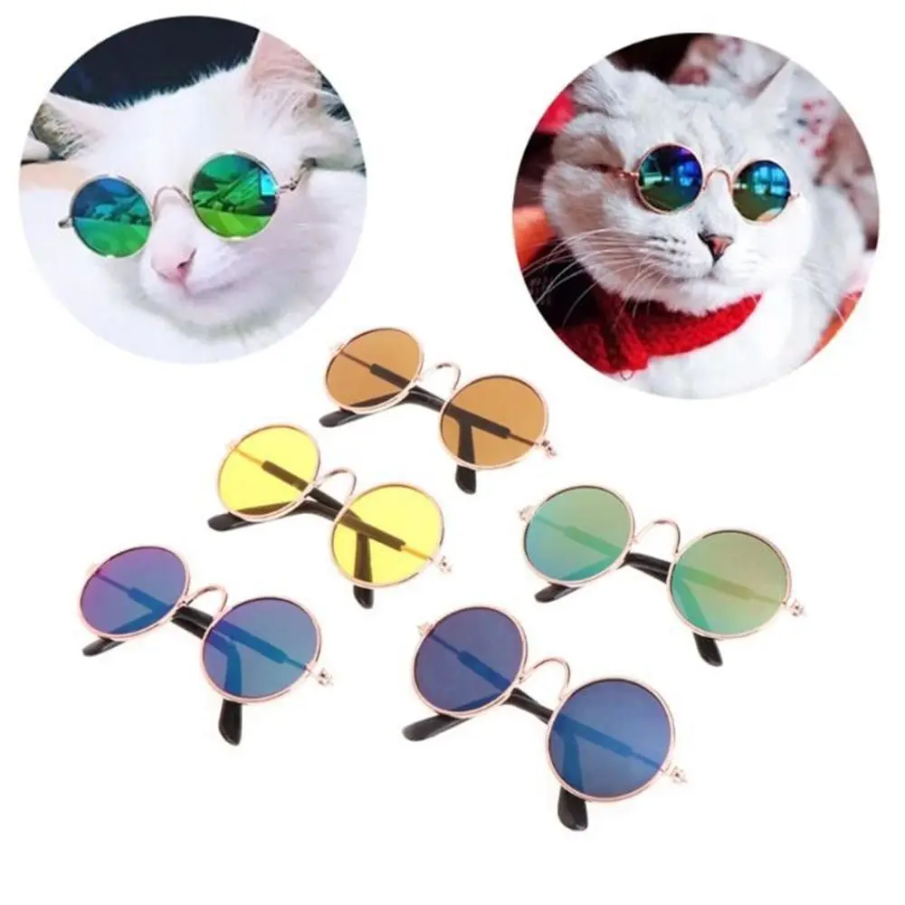 Lovely Pet Cat Glasses Dog Pet Product Colorful Glasses for Kitty Puppies Toy Eye-Wear Sunglasses Photos Props Pet Accessoires