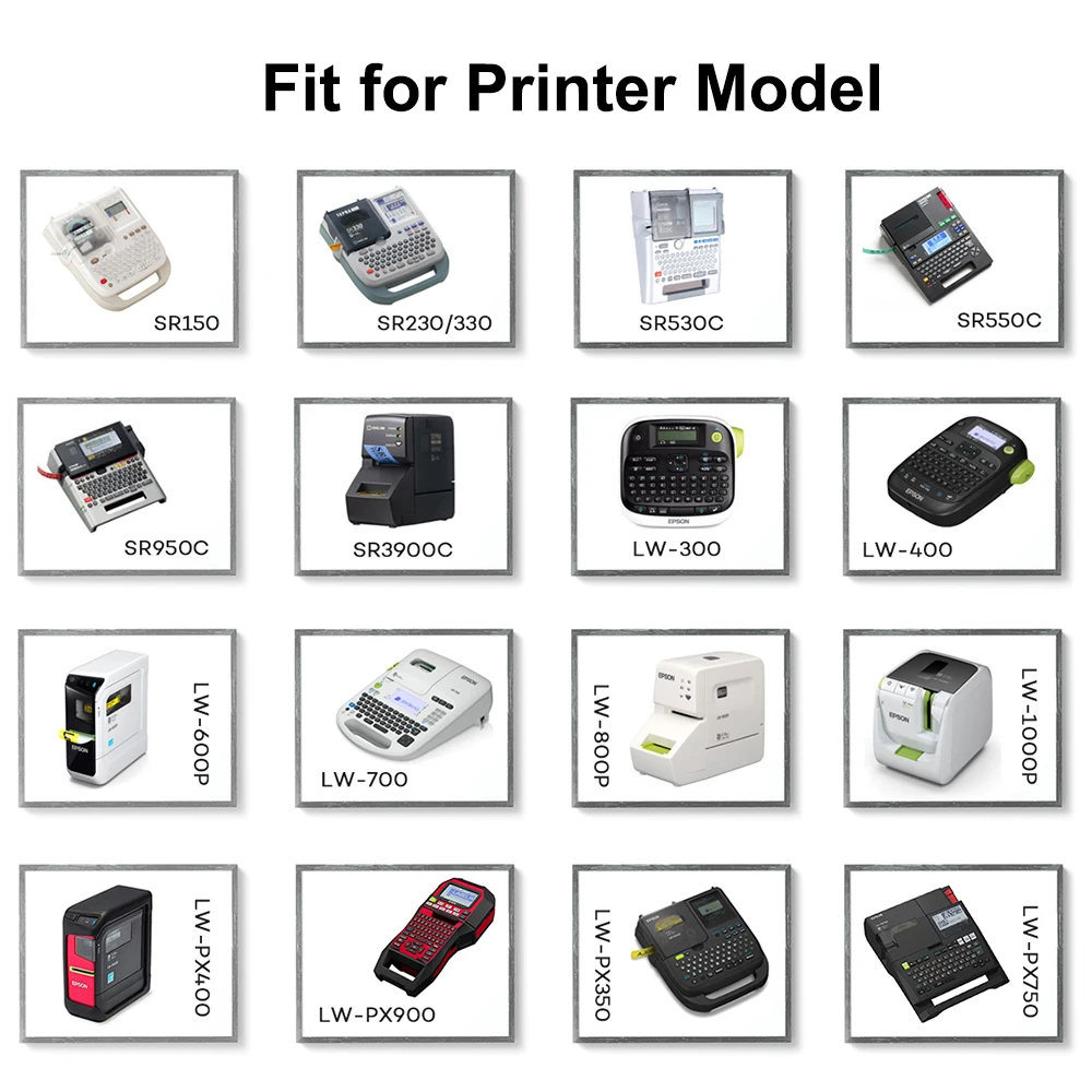 Imagem -03 - Epson-fita de Rótulo Multicolorida com 18 mm 10 Pacotes 10 Unidades Ss18kw Sc18rw Sd18k Sc18yw para Epson Impressora Lev300 Novo 500 600