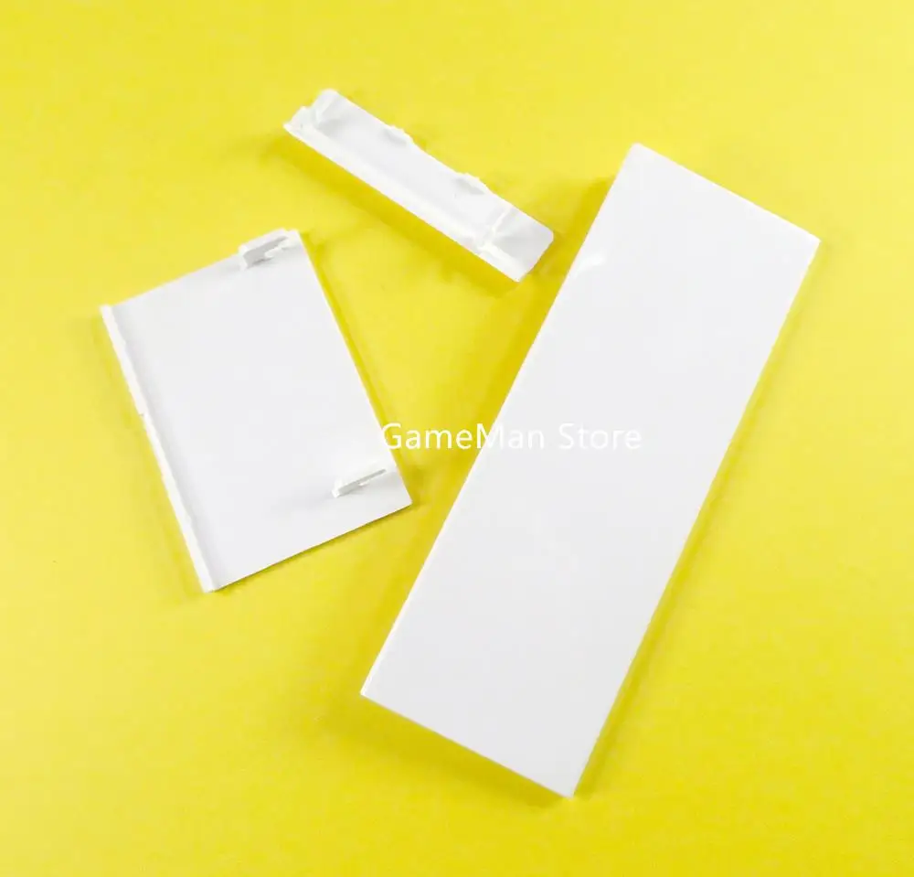 20sets/lot Black and white 3 in 1  Memeory Card Door Slot Cover Lid 3 Parts Door Covers for Nintendo Wii Console