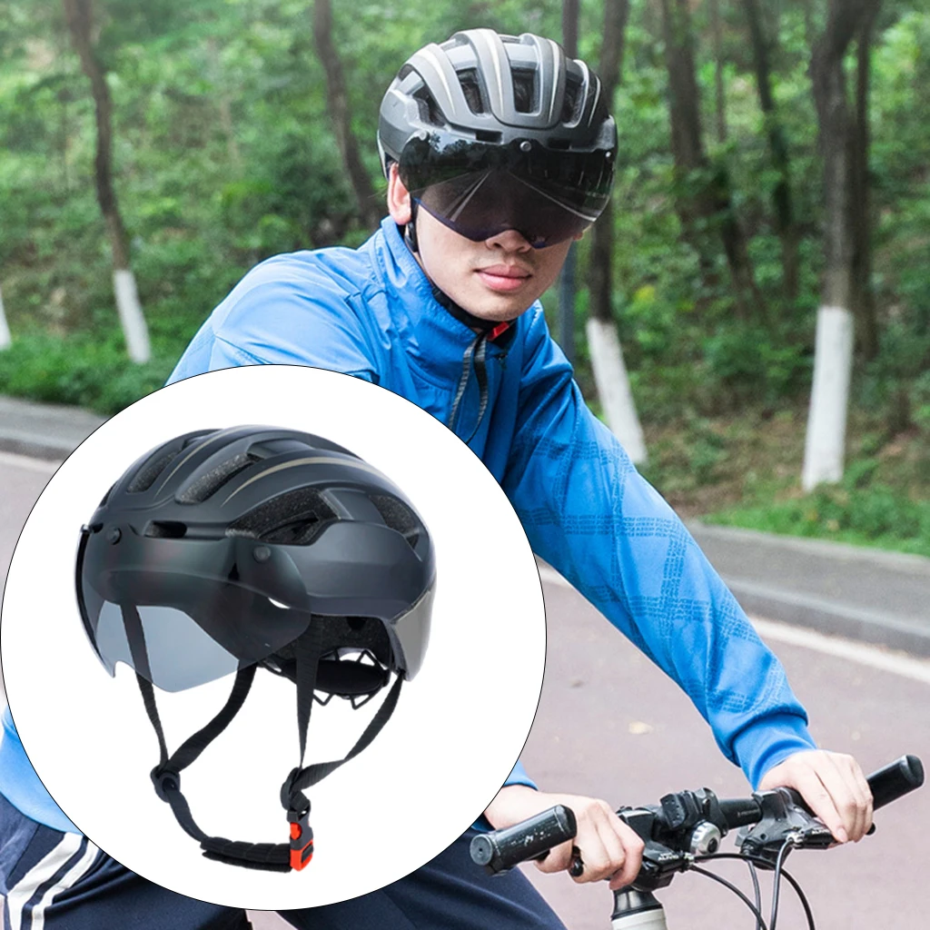 Cycling Bicycle Bike Helmet Bike Safety Hat Motorcycle Half Helmet Moto Electric Bike Adult With Visor Taillight Shockproof