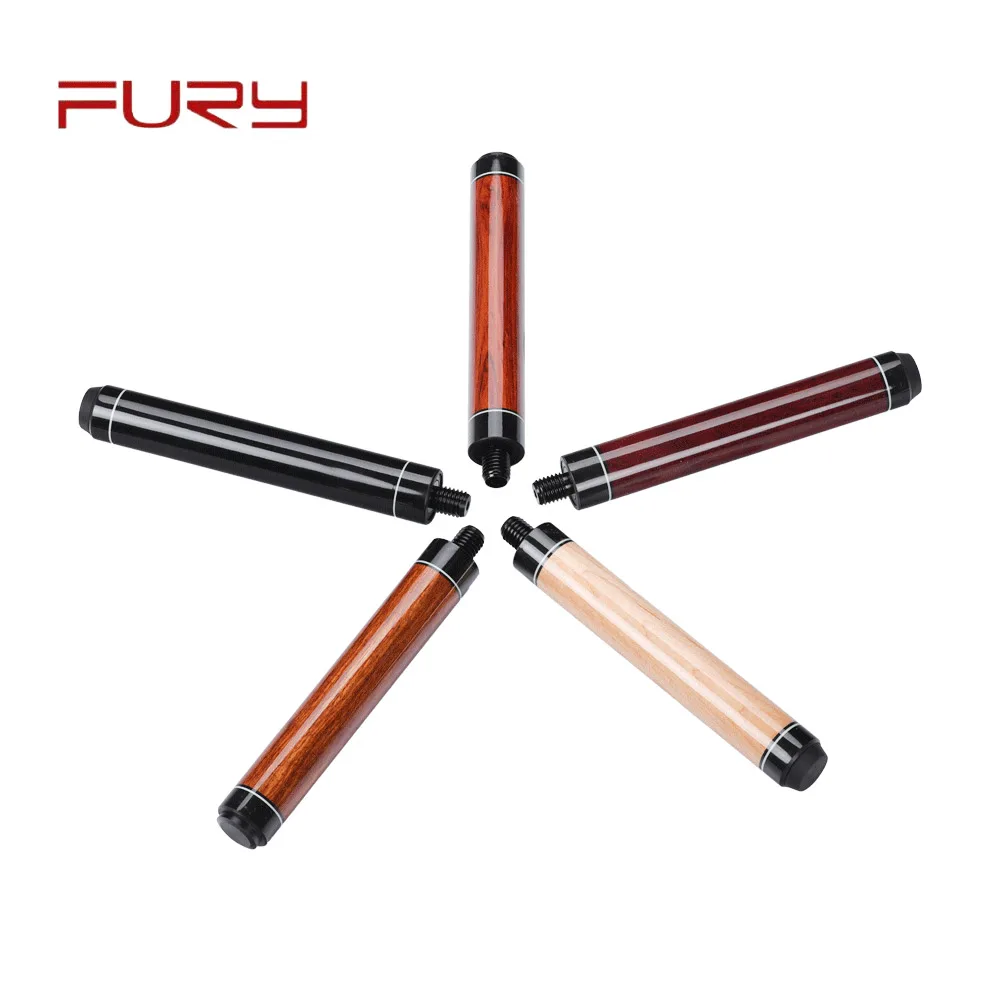 Fury Billiards Pool Cue Extension 5 Colors Easy Convenient Solid Wood Extender Professional Extended Sleeve Billiard Accessories