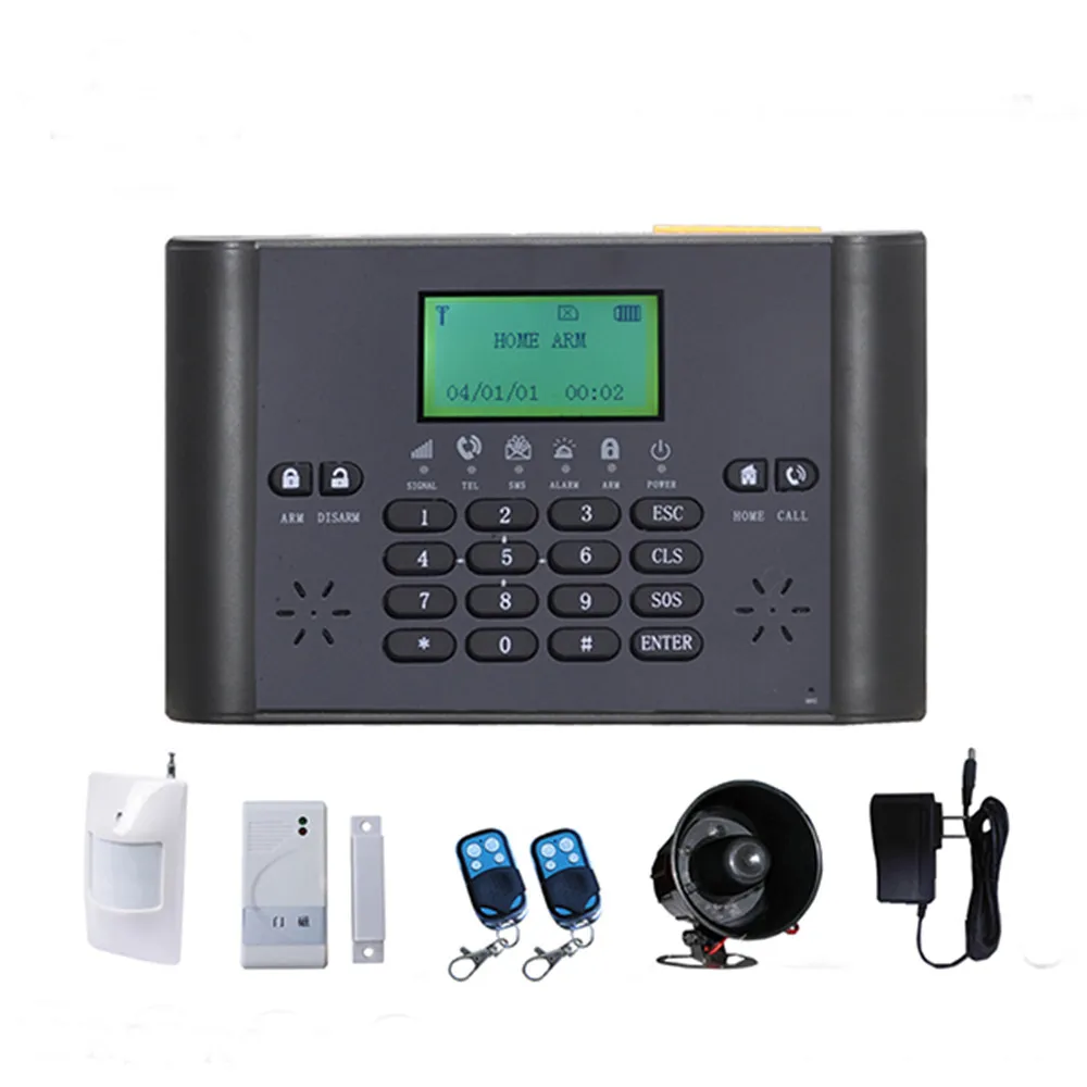 Wireless SMS Home Intelligent GSM Alarm System with LCD screen (BL-6000)