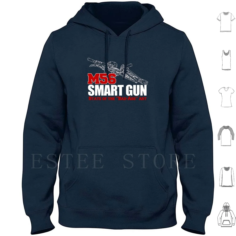 M56 Smartgun State Of The Bad Ass Art Hoodies Long Sleeve Xenomorph Ellen Ripley Weyland Yutani Facehugger Hr Giger