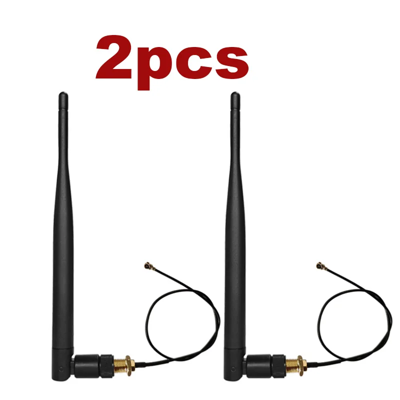 GWS 868/915MHz Gummiantenne mit 5dBi Verstärkung, RP-SMA und 20cm Verlängerungskabel SMA-Stecker auf PX1 für GSM Meshtastic 915 MHz 868 LoRaWAN