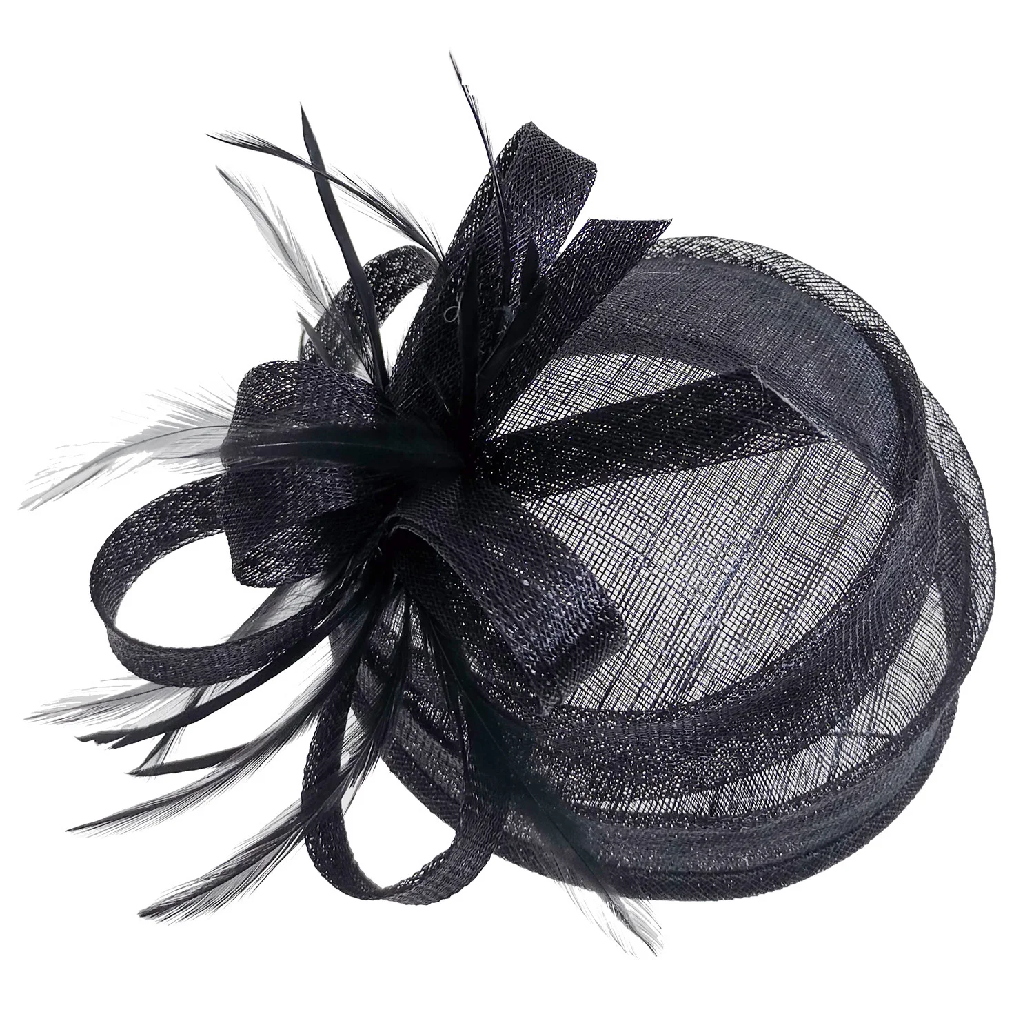 Formal Cocktail Party Wedding Hat Dress Fedoras Ladies Royal Fascinator Women Cocktail Race Feather Hat Wedding Hair Accessories