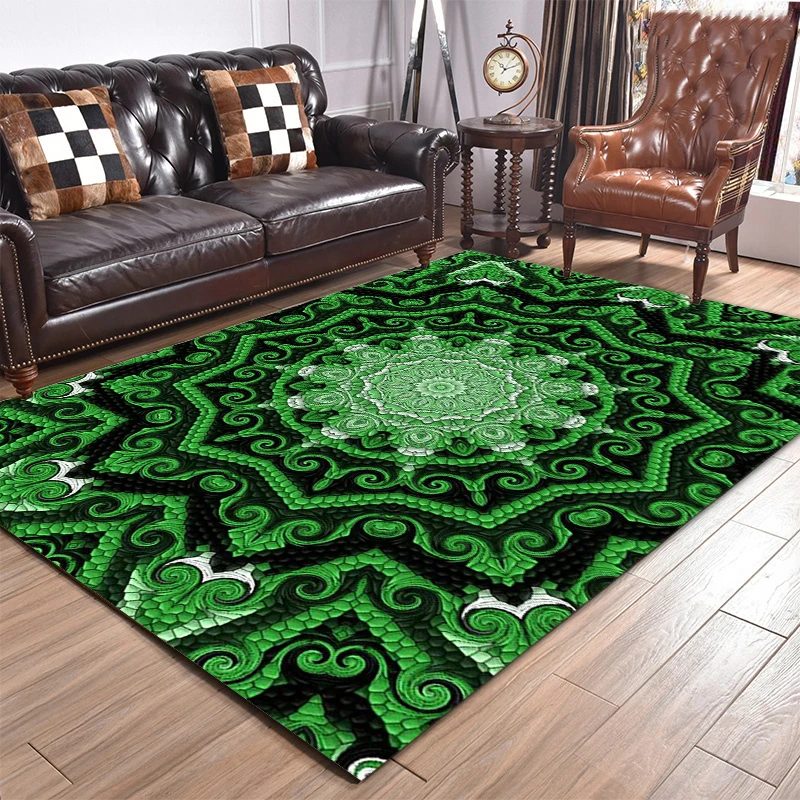 Boho Living Room Carpet Bedroom Large Area Rug Bedside Anti-Slip Rugs Room Playing Mat Floral Mat Alfombra Peluda Hogar Práctico