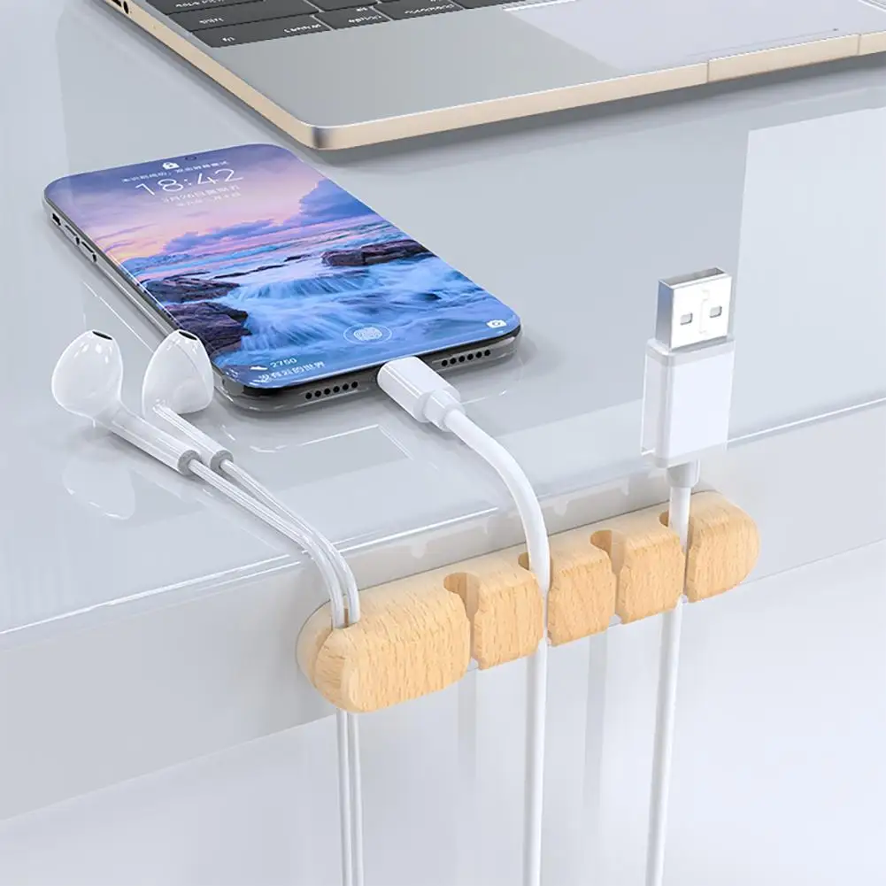 New Cable Organizer Silicone Cable Holder USB Winder Desktop Tidy Management Clips Holder For Mouse Keyboard Earphone Cable