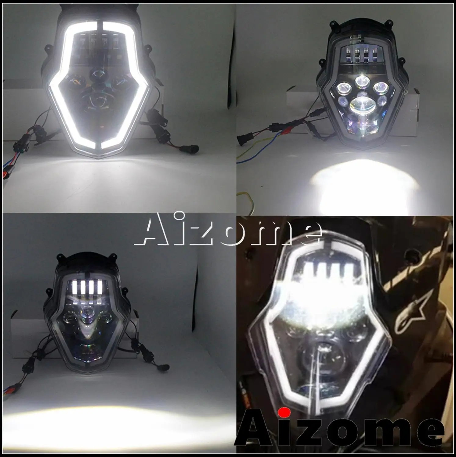 Motorcycle Headlights LED High Low Beam Daylight Running Light Assembly For 1050 Adventure 1090 1190 1290 Supermoto 2015-2018