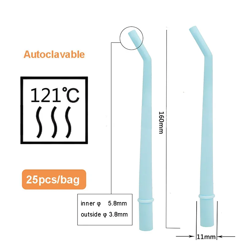 Dental Autoclavable Strong Suction Tips, Dental Duckbill Evacuation Tips Aspirator Saliva Tube Suction Tips Dental Material