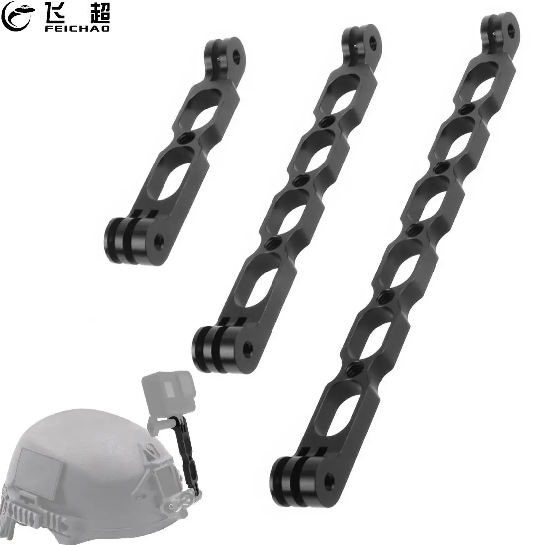 Aluminiowy uchwyt przedłużający do selfie Wspornik pręta 1/4" do GoPro 13 do Insta360 do kamery DJI Osmo Action 4