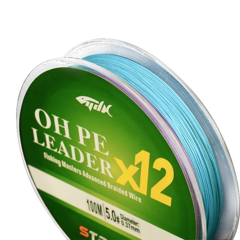 Fishing Line 100 Meters Luya 12 Series Dali Color PE Line Braided Sub-Line Fly Wire Multifilament Carp Wire Sea Fishing Line