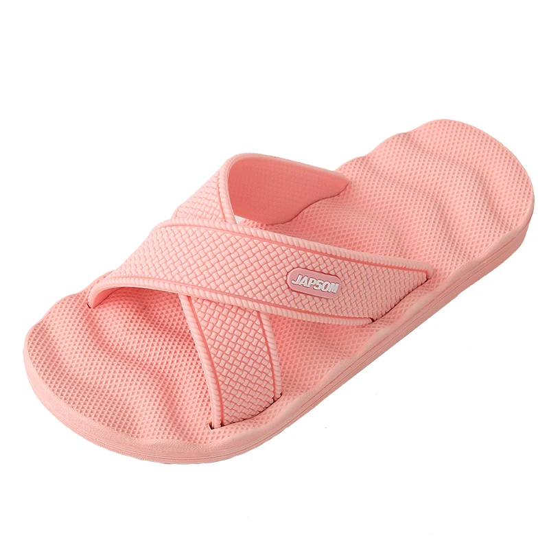 Home Slippers Men Summer Cool Floor Skid Proof Floor Slippers Indoor Family Solid Color Flat Bathroom Slippers Bath Sandal Women