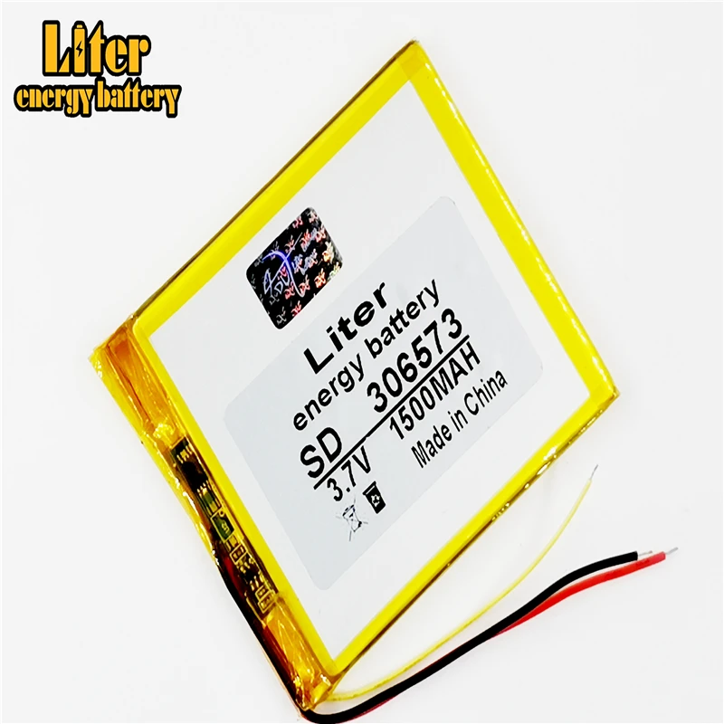 3 celle LiPo linea 306573 3.7V 1500mAh Ai Polimeri di Litio di alimentazione Per PAD GPS del Gioco di Vedio E-Book Tablet PC accumulatori e caricabatterie di riserva