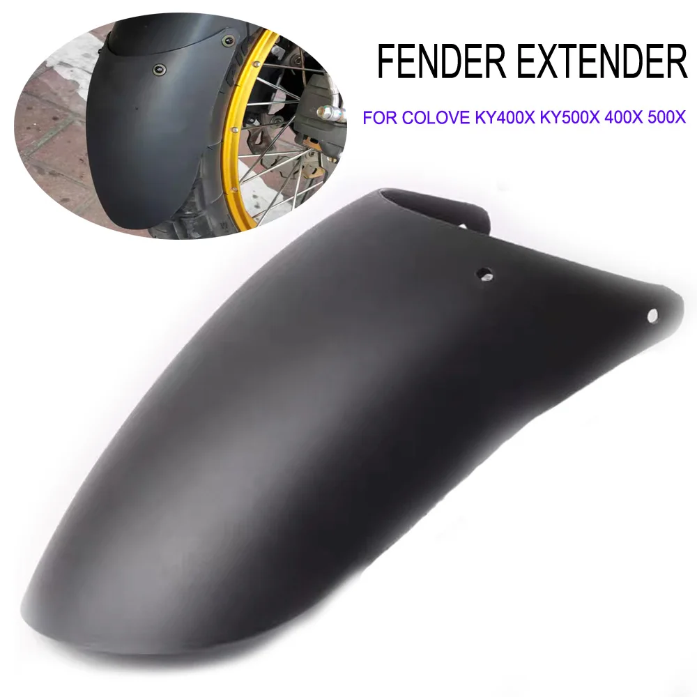 

ABS Plastic Motorcycle Front Mudguard Fender Extender Extension For Colove KY400X KY500X KY 500X KY 400X