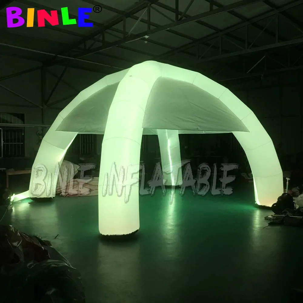 6x3m Inflatable Spider Tent For Advertising/Inflatable Tent With RGB Colorful Led Lights Market/Party/Cinema Decoration