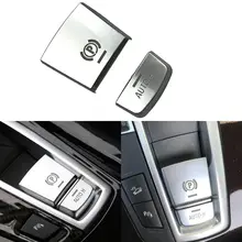 Chrome Car Button Stickers #4